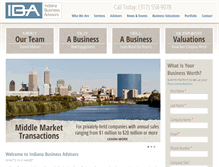 Tablet Screenshot of indianabusinessadvisors.com
